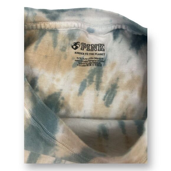 Pink Tie Dye Cropped T Shirt One Size - Picture 3 of 4